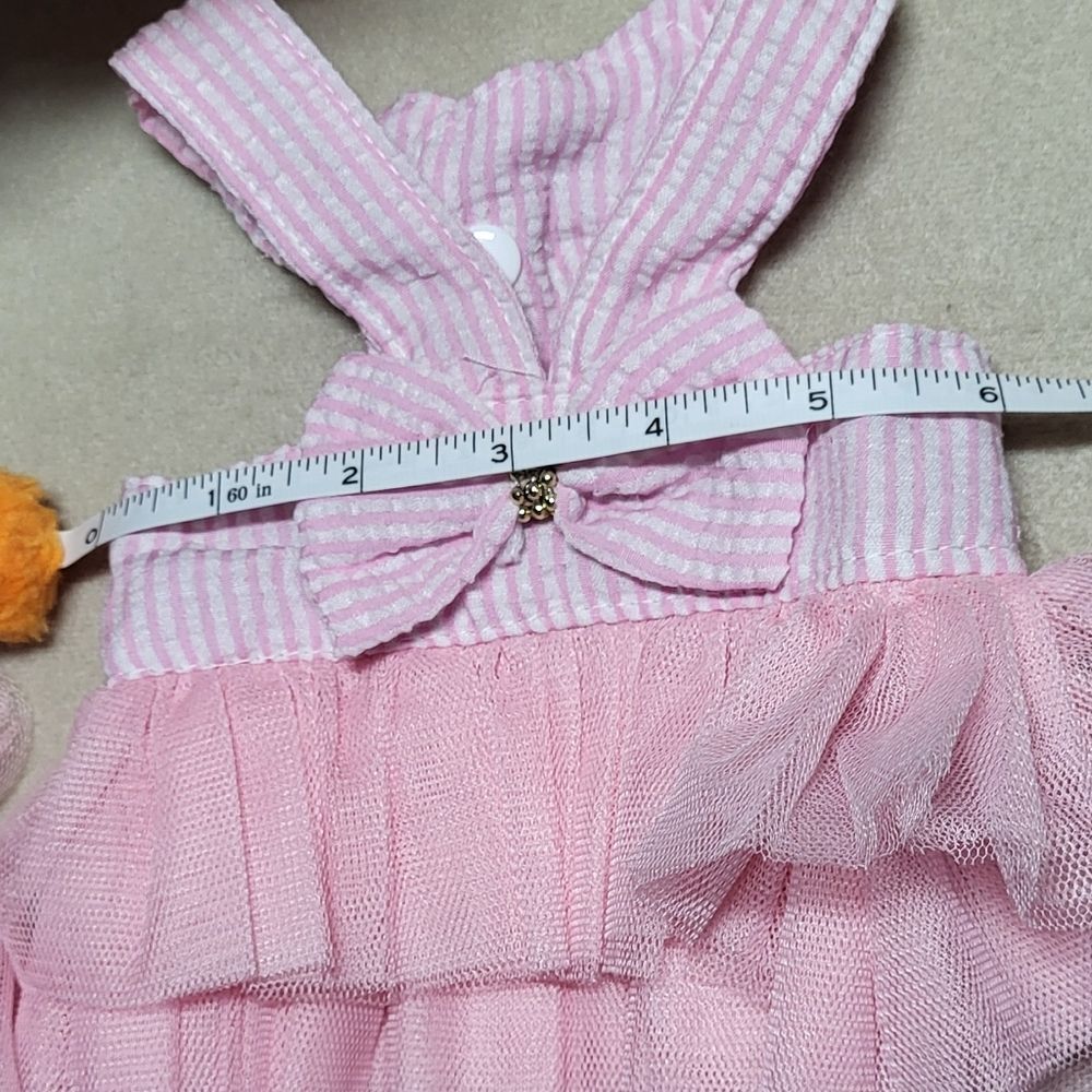 Dog NWOT Pink/Denim Princess Tutu Dress w/ Bow- Bundle Of 2- Size XS - Picture 5 of 6